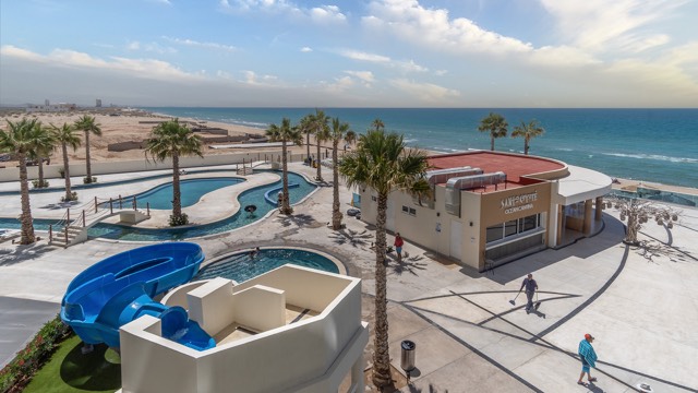 Santo Coyote Restaurant, and a water slide