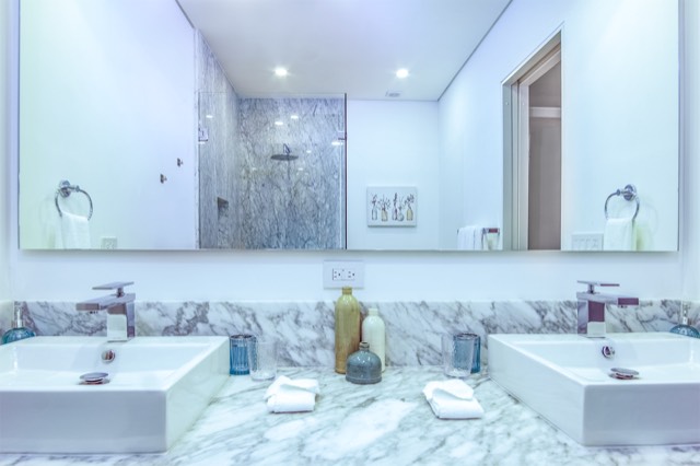 Double vanity sink