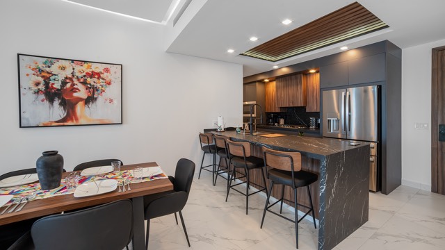 Open-concept dining