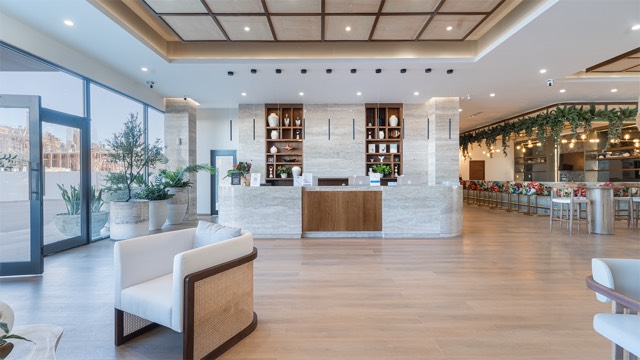 Bright welcoming lobby
